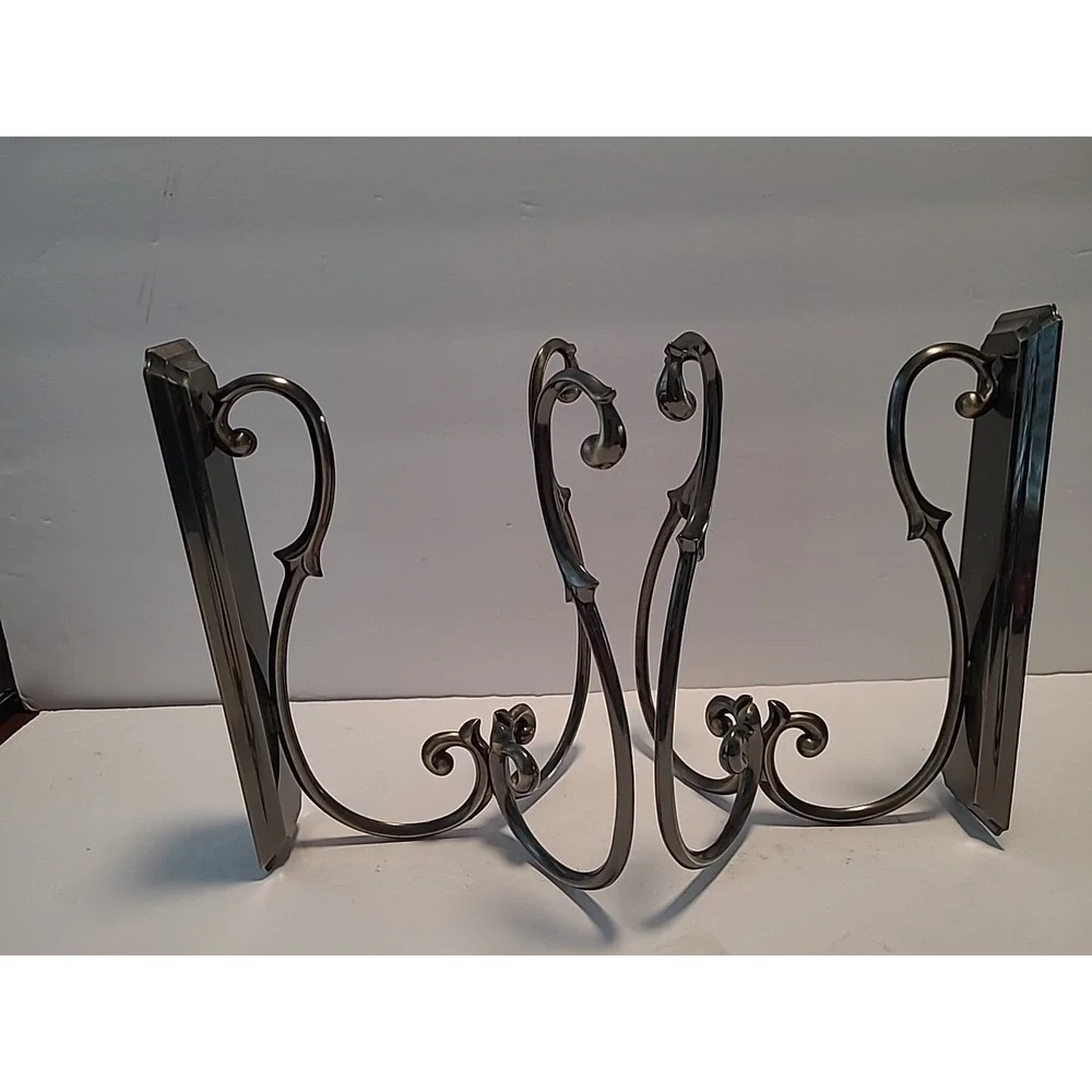PartyLite Soliloquy‎ Scrolled Antique Brass 8.6" 2 Wall Sconces Retired P7773B - Picture 6 of 12